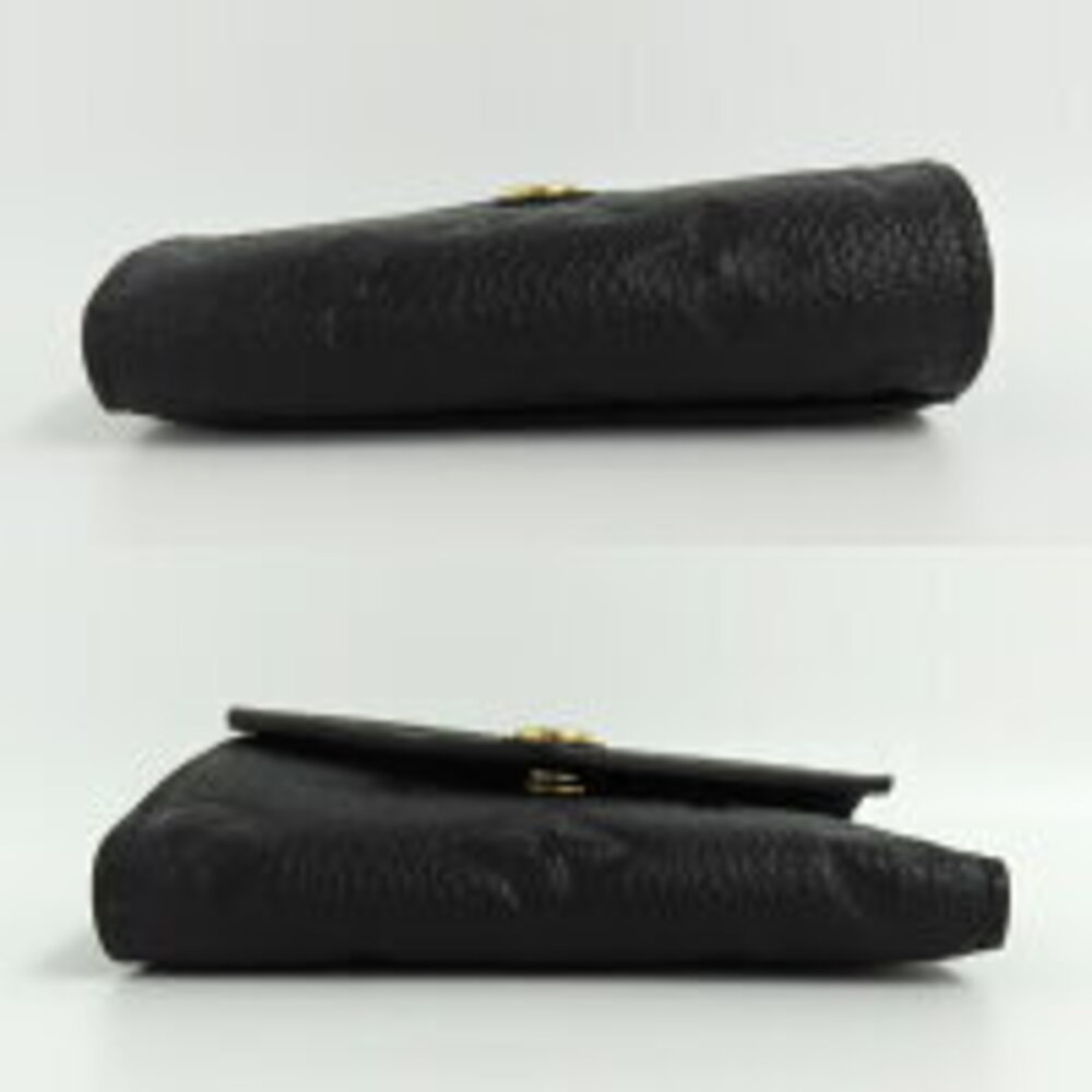 Louis Vuitton Emilie wallet black Empreinte embossed leather